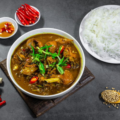GÀ NẤU GIẢ CẦY 
