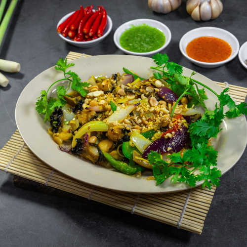 HÀU ĐIẾU XÀO SATE 